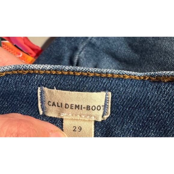Madewell Womens Jeans Size 29 Cali Demi Boot Denim Jeans Stretch Frayed Hem READ - Picture 7 of 9